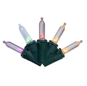 Enchanted Forest  LED 50-Light Warm White & Multicolor Color-Changing Mini Christmas Light Set with Rechargeable Power Bank