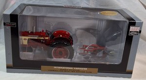 SpecCast 116 IH Farmall 340 Tractor w 2 Bottom Plow 2025 North Iowa Toy Show