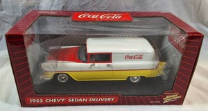 Coca-Cola Johnny Lightning 1955 Chevy Sedan Delivery 118 Die-Cast  Boxed