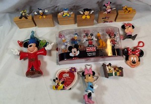 Disney Mickey Mouse & Friends Collectibles Lot  Figures, Minnie, Sorcerer Mickey & Decor