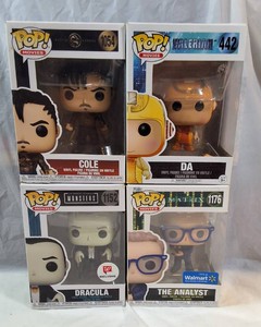 Funko Pop Movies Lot of 4  Mortal Kombat, Matrix, Dracula & Valerian Exclusives
