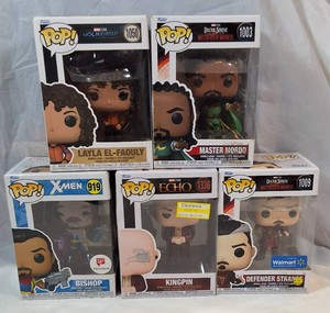 Funko Pop Marvel Lot of 5  Moon Knight, Doctor Strange, X-Men & Echo  Exclusives