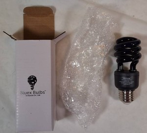 BLUEX BULBS 13W UV BLACK LIGHT CFL BULBS  E26 BASE  MULTIPLE BOXES