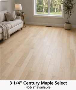 456 SF Unfinished Wood 3 14 Century Maple Select