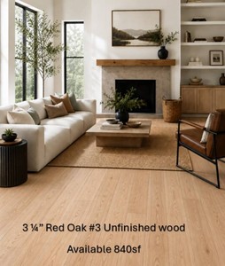 840 SF Unfinished Wood 3 14  Red Oak #3