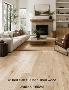 840 SF Unfinished Wood 4 Red Oak #3