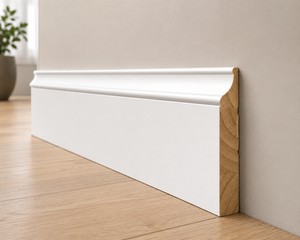 960 LF Primed Wood Colonial Wall Base