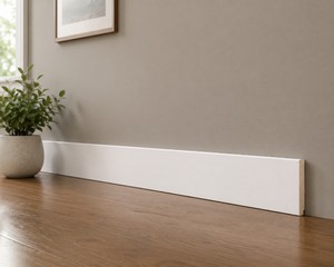 960 LF Pine Wood Modern Wall Base