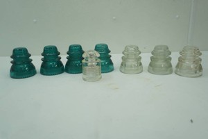 Vintage Glass Electrical Insulators