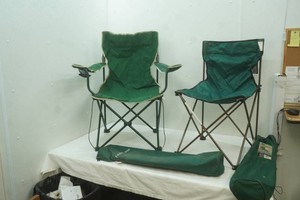 Lawn Chairs  Hunter Green Colored Folding Chairs