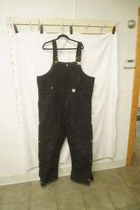 Carharts 2XL Short Black Coveralls