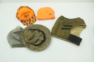 Blaze Orange and Camo Hats, Neck Gaiter