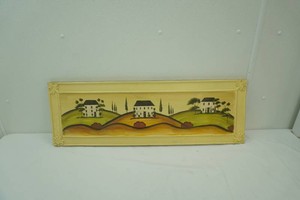 hand painted art piece 35x12