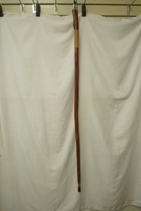 hand carved wood walking stick