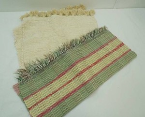 1 rag rug 27 x 40, 1 plush rug 20 x 30