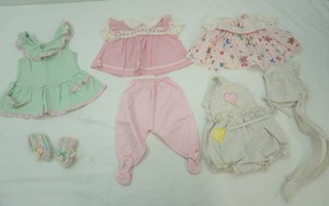 vintage baby girl clothes and booties