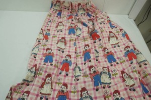 2 Raggedy Ann and Andy curtain panels 1960s