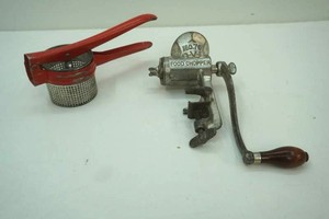 vintage ricer and food chopper