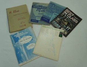 group of sheet music for Clarinet