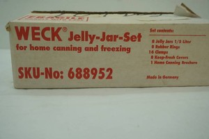 Weck jelly jar set for home canning set includes 6 jars not 8