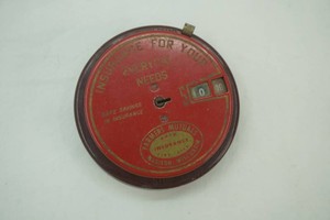 vintage Add-A-Coin promotional bank for Farmers Mutual Auto Insurance