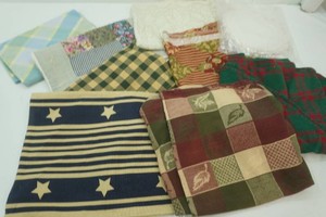 material, table clothes, doilies