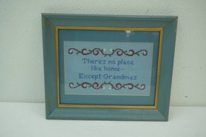 embroidered framed picture