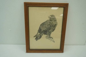 Lakiehne illustration of a Golden Eagle 14 x 18