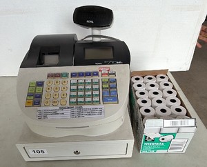 Royal Alpha 710 ML cash management system cash register plus thermal paper one case 36 rolls of paper included