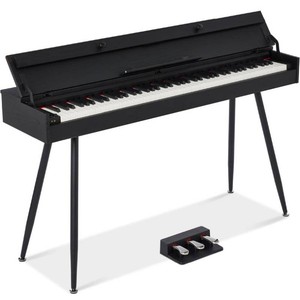 Modern 88 Key Fully Weighted Desk Style Digital Piano w Metal Legs