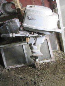 Vintage Johnson outboard boat motor...