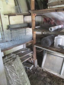 Misc rolls of chicken wire and gard...