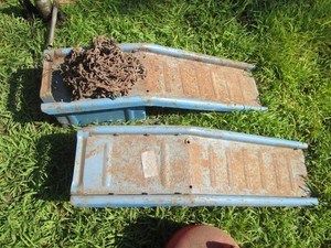 Pair of metal automotive ramps and ...