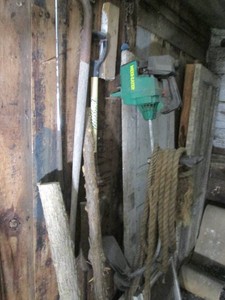 Gas powered weed eater, various sho...