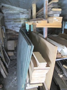 3-sheets of painted plywood, wood p...