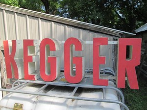 Metal brewania Kegger outdoor sig...