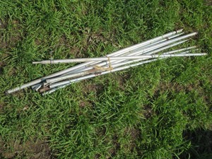 Aluminum tent poles...