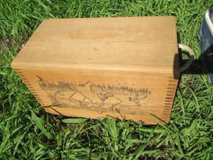 Wood American Wildlife ammo box...