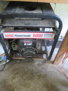 Coleman Powermate 5000 8hp extended...