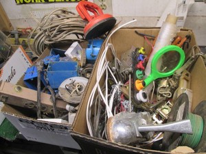 Electrical supplies, misc hardware,...