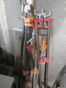Lot of assorted pipe clamps...