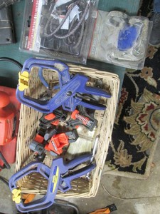 Variety of clamps, bungee cords and...