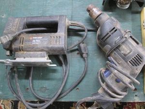 Electric 38in drill and jig saw...
