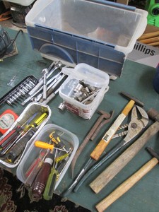 Ratchets, screwdrivers, hammers, so...