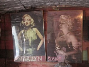 Pair of Marilyn Monroe framed poste...