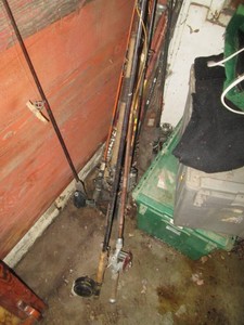 Collection of fishing rods and reel...