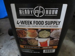 Ready Hour 4-week food supply MREs...