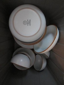Stone-Lain Stoneware cups, bowls an...