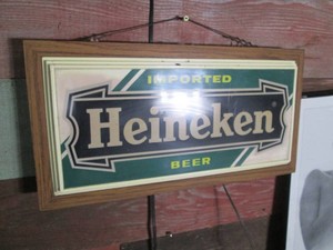 Heineken Imported beer lighted wall...