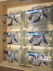 Lot of 10 Schmidt wildlife glasswar...